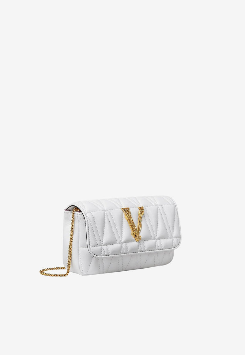 Virtus Quilted Crossbody Bag in Nappa Leather