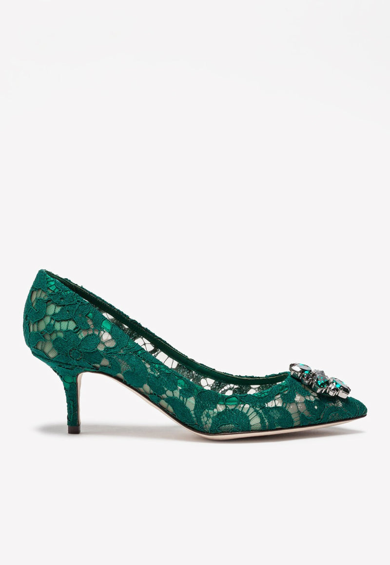 Bellucci 60 Taormina Lace Pumps with Crystal Detail