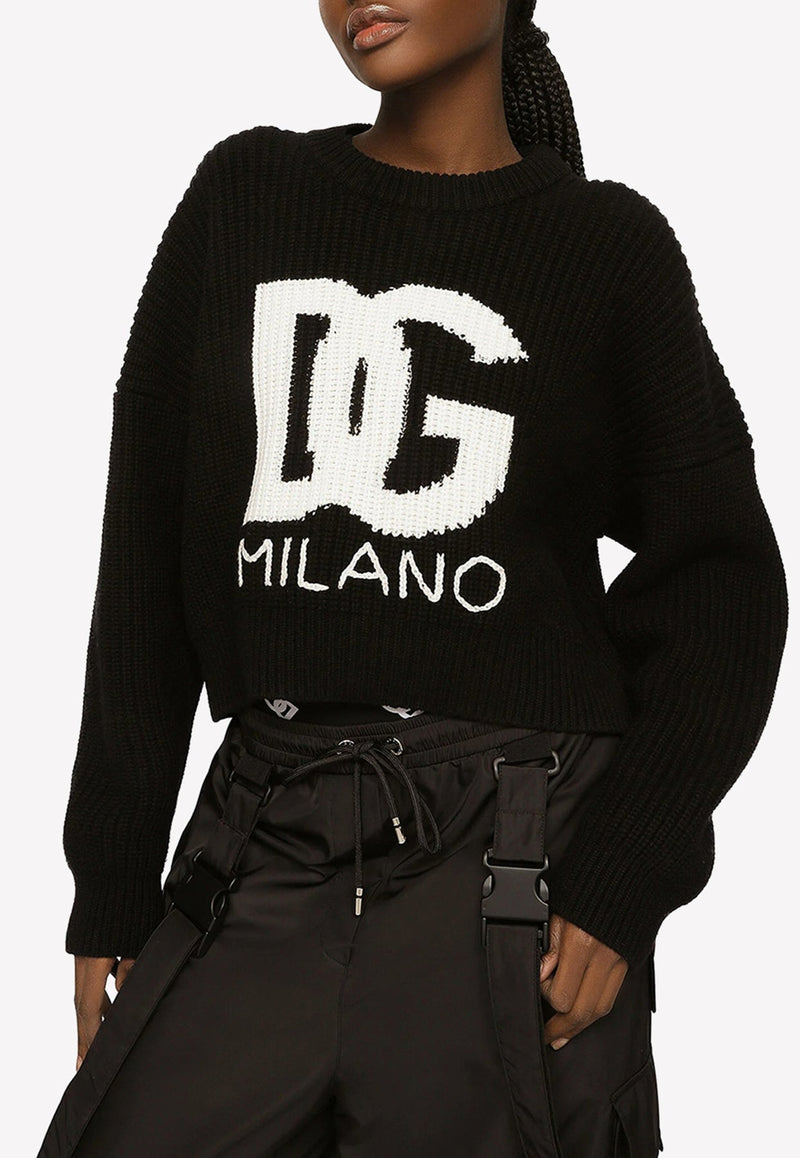 DG Logo Knitted Sweater in Virgin Wool