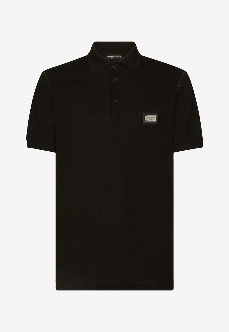 Logo-Plaque Polo T-shirt