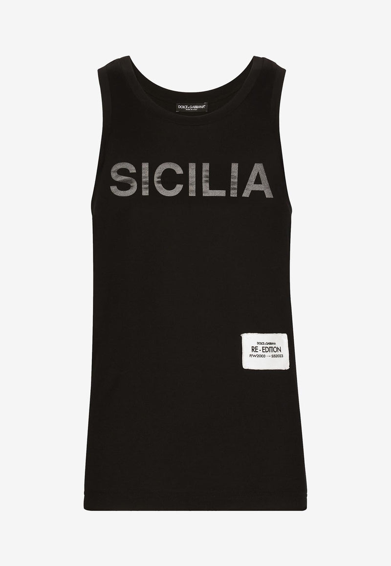 Printed Re-edition Tank Top