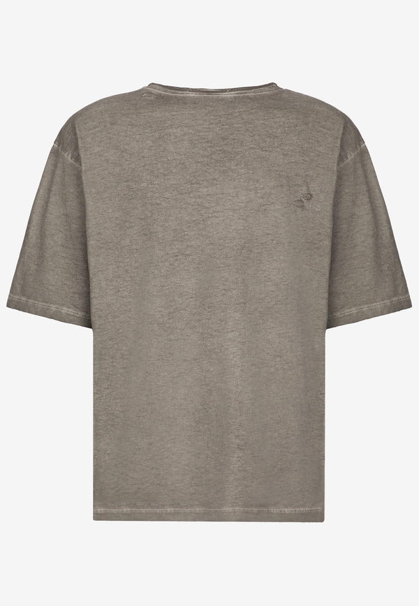 Distressed Washed-Out Logo T-shirt