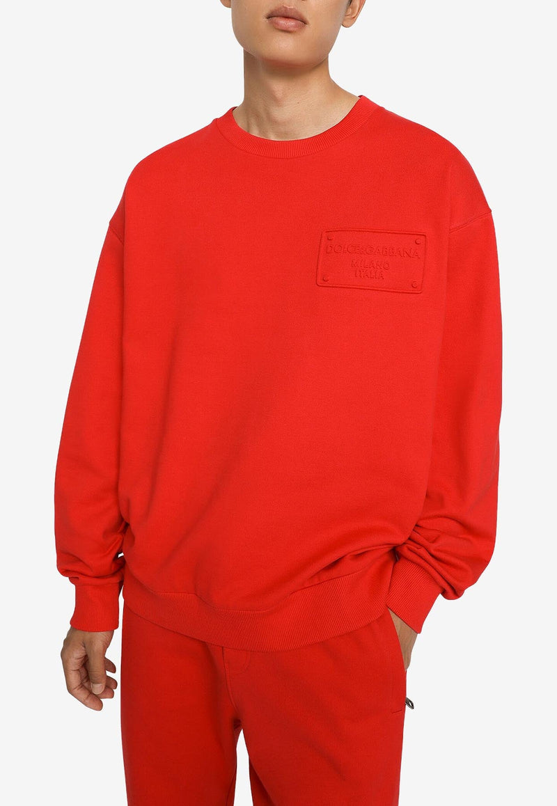 Logo-Embroidered Pullover Sweatshirt