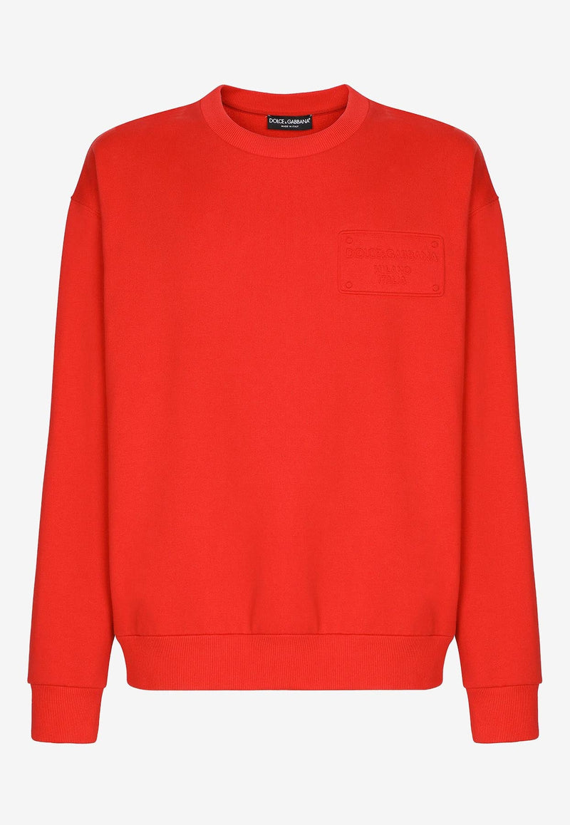 Logo-Embroidered Pullover Sweatshirt