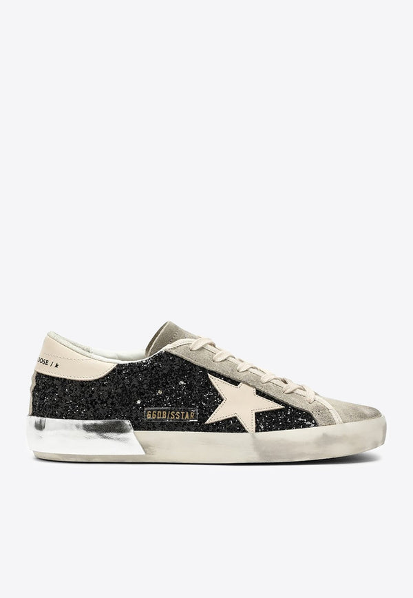 Super-Star Glittered Sneakers with Star Patch