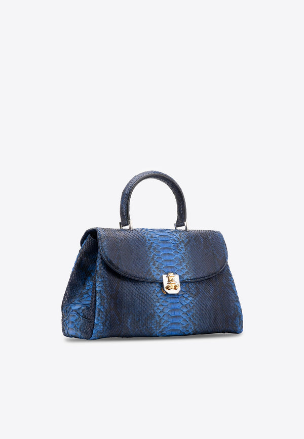 Jolie Python Leather Handbag