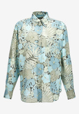Floral Print Satin Shirt