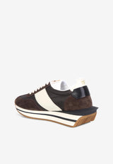 James Suede and Mesh Sneakers