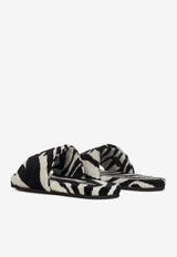 Zebra Print Slippers