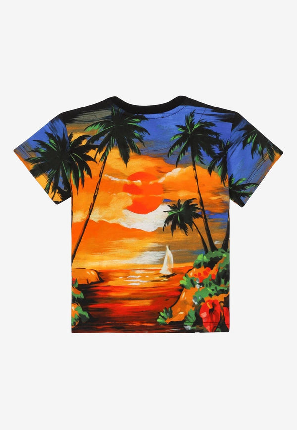 Baby Boys Hawaiian Print T-shirt