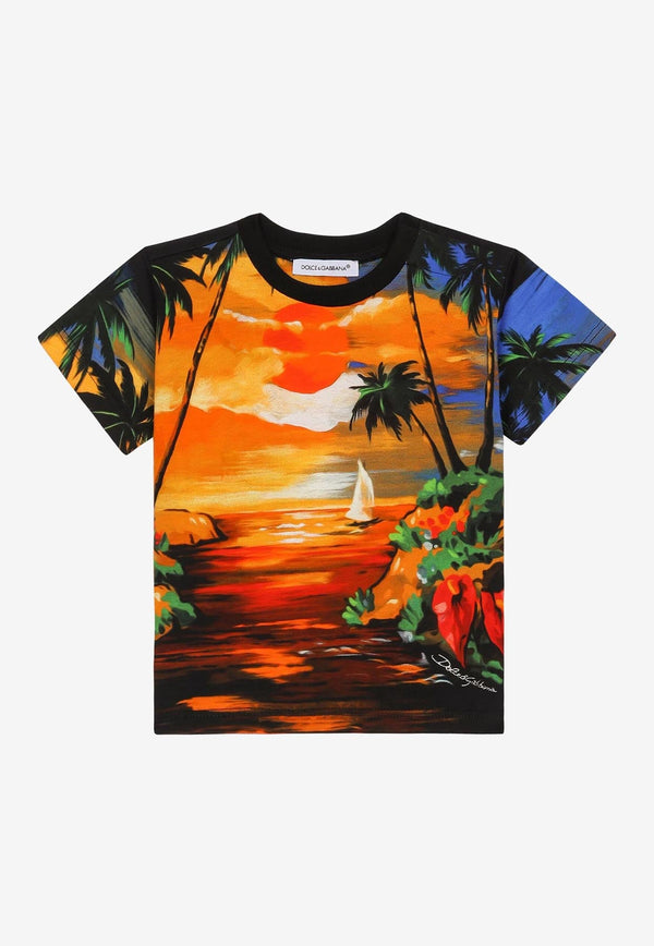 Baby Boys Hawaiian Print T-shirt