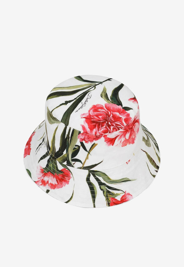 Girls Floral-Print Bucket Hat