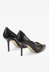 Love 85 Pointed Pumps in Nappa Leather and Mesh