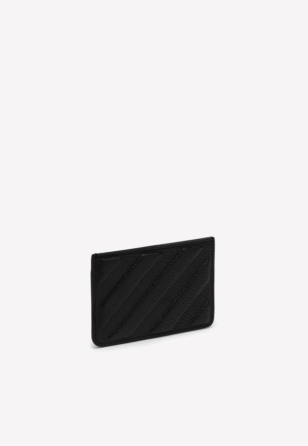 Logo Cardholder in Grained Leather