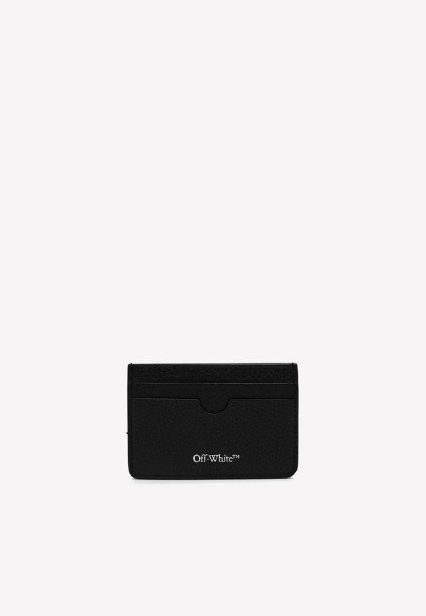 Logo Cardholder in Grained Leather