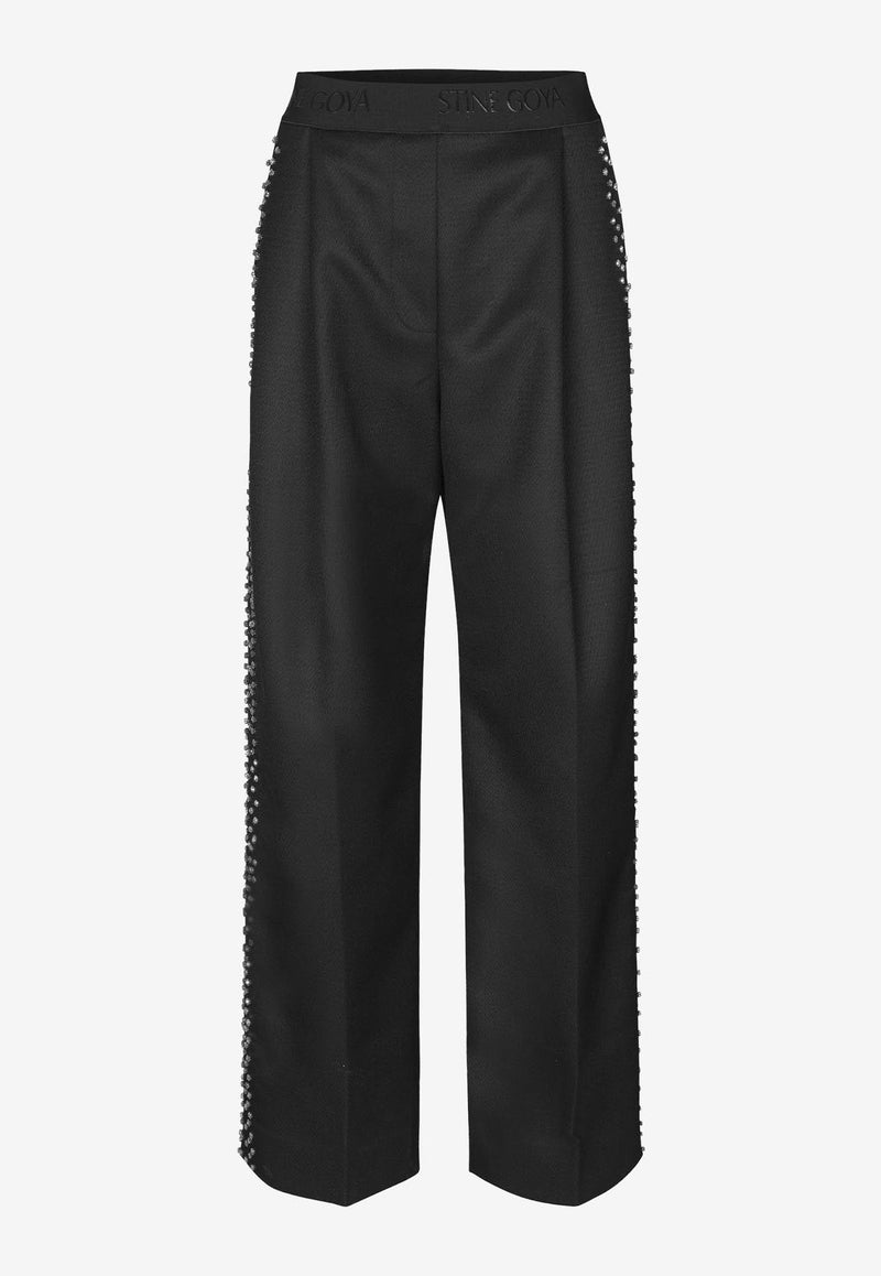 Ciara Crystal-Embellished Pants