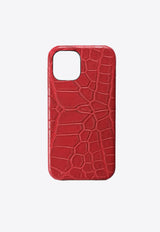 iPhone 12 PRO Case in Croc Leather
