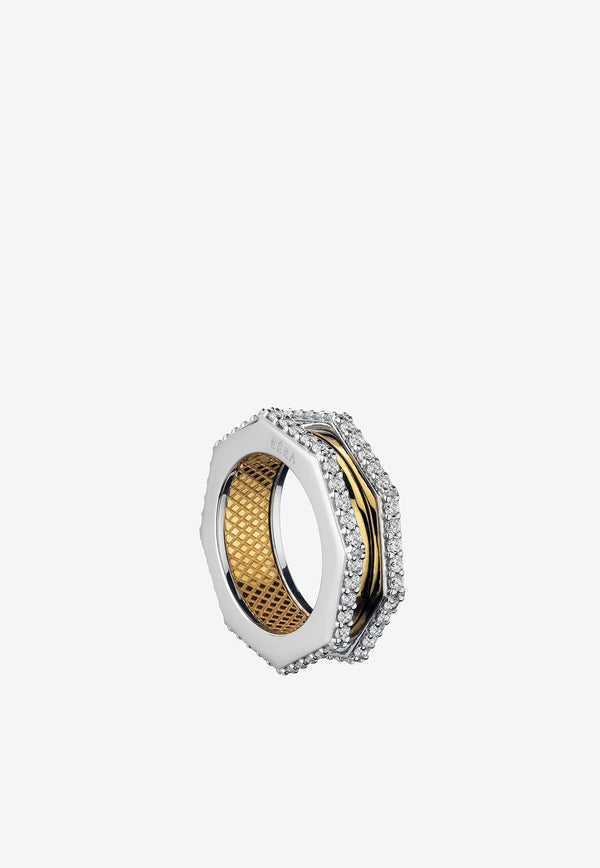 Tubo Diamond Ring in 18-karat Yellow Gold