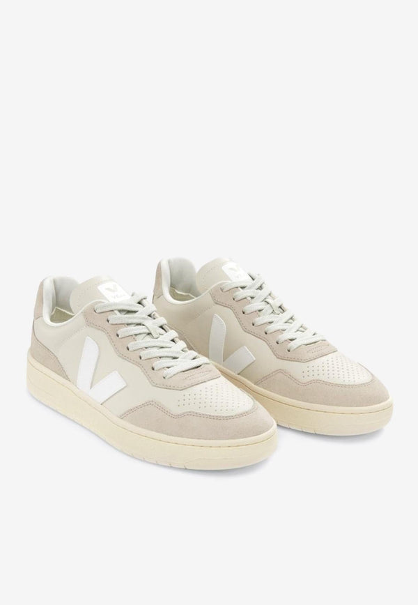 V-90 Leather Low-Top Sneakers