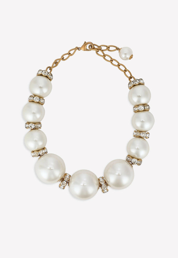Pearl Embellished Necklace