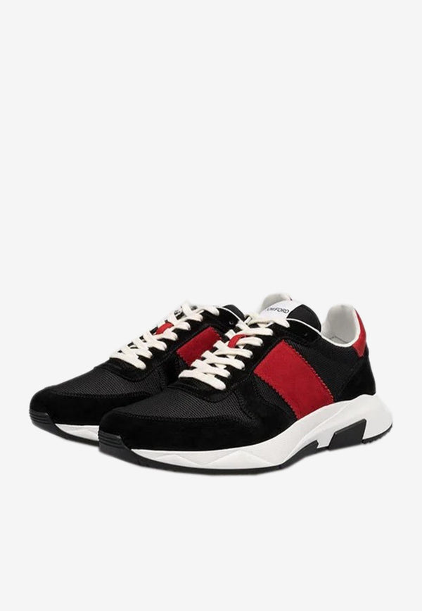 Jagga Low-Top Sneakers in Suede and Mesh