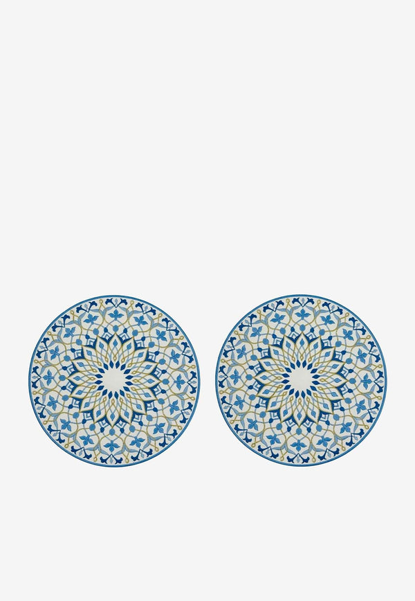 Embroidered Round Placemats - Set of 2