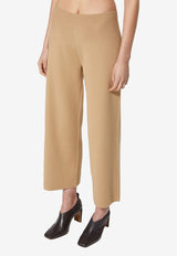 Lenore Cropped Knit Pants in Wool Blend