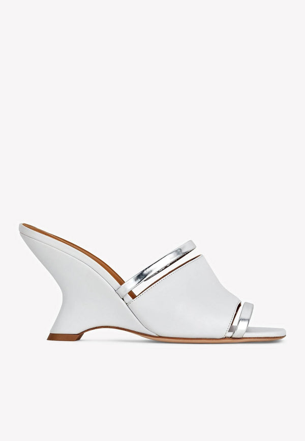 Demi 80 Wedge Mules in Nappa Leather