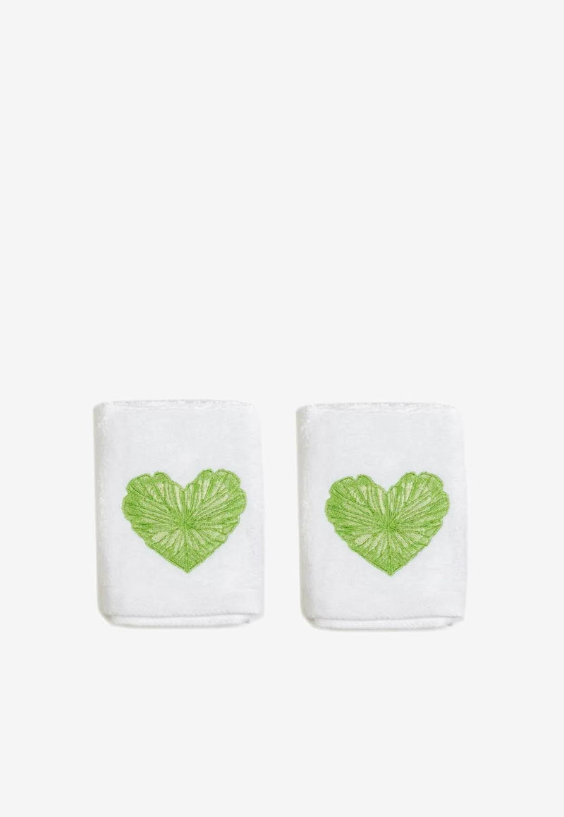 Heart Leaf Hand Towels - Set of 2